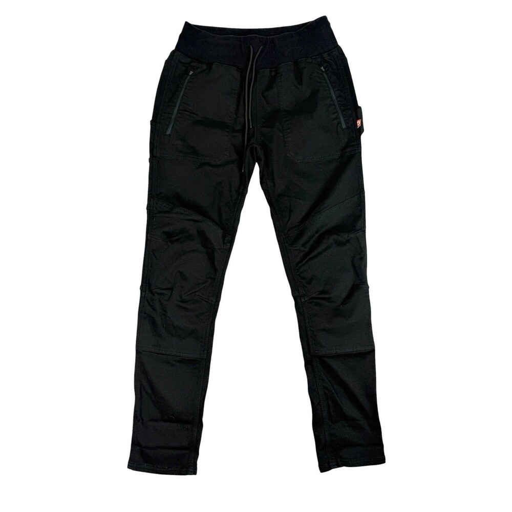 Dovetail Women's Black Christa DIY Utility Stretch Workwear Pants Size 10/12